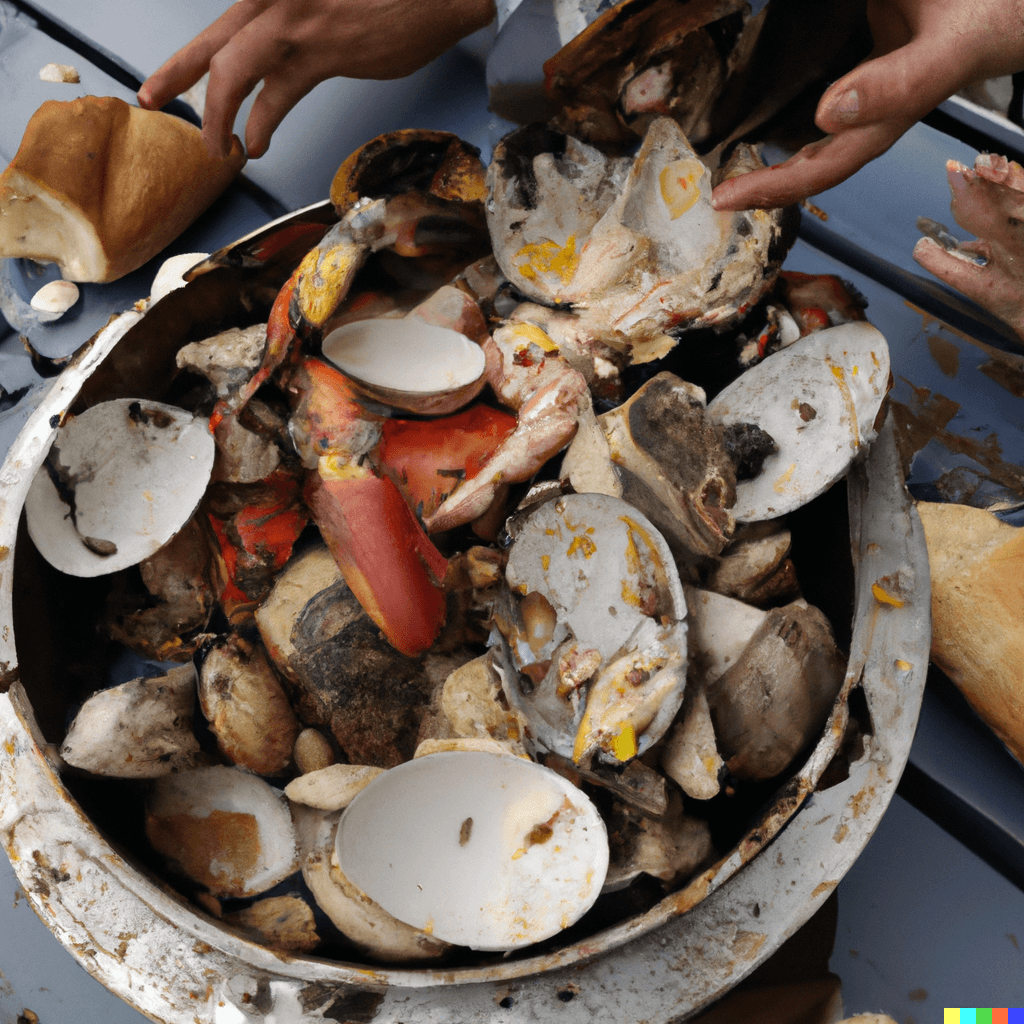 Traditional New England-style clam bake