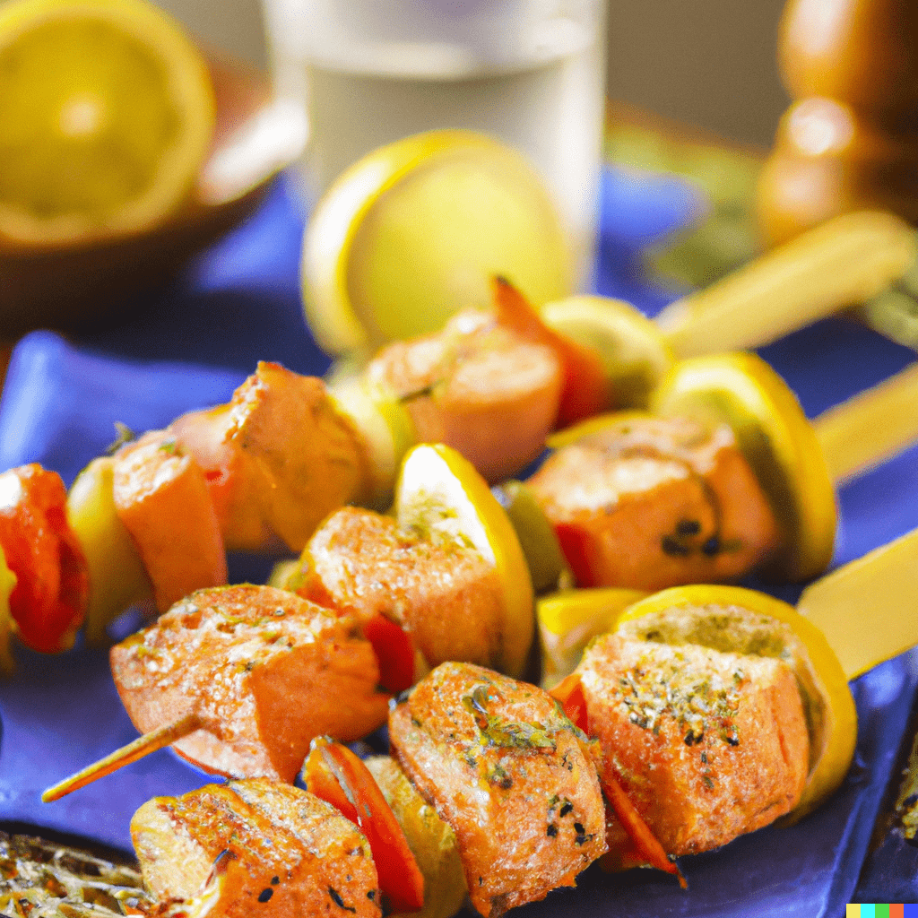 Grilled Salmon Skewers